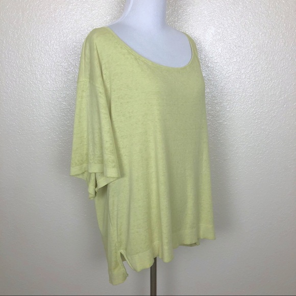 ‼️CLEARANCE‼️ Free People We the Free Yellow Knit Comfy Shirt - Picture 3 of 8